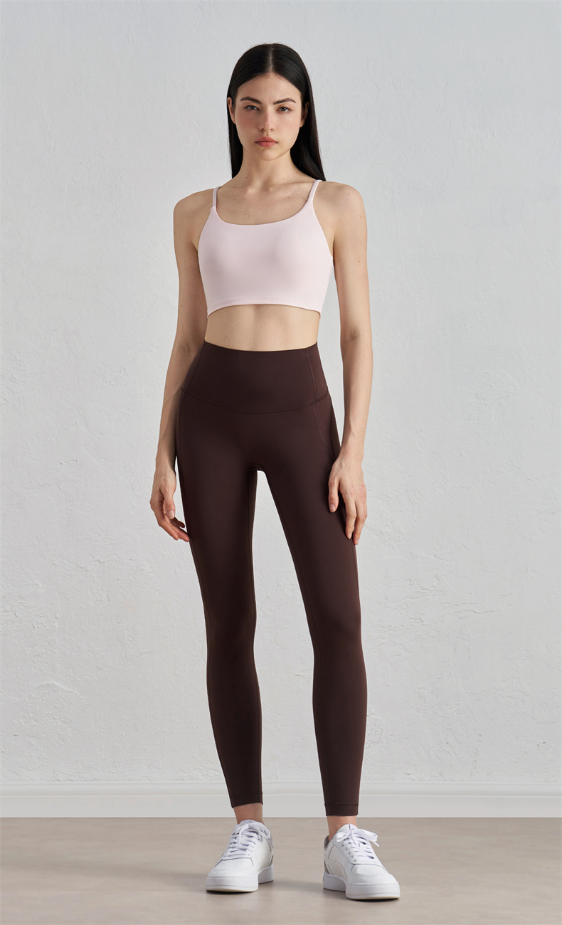 CK52033 Women's High-Waisted Yoga Leggings - 60% Nylon + 40% Spandex, 185gsm, No T-Line Design, Peach Butt Shaping, Perfect for Workout, Gym, Yoga & Daily Wear - Image 3
