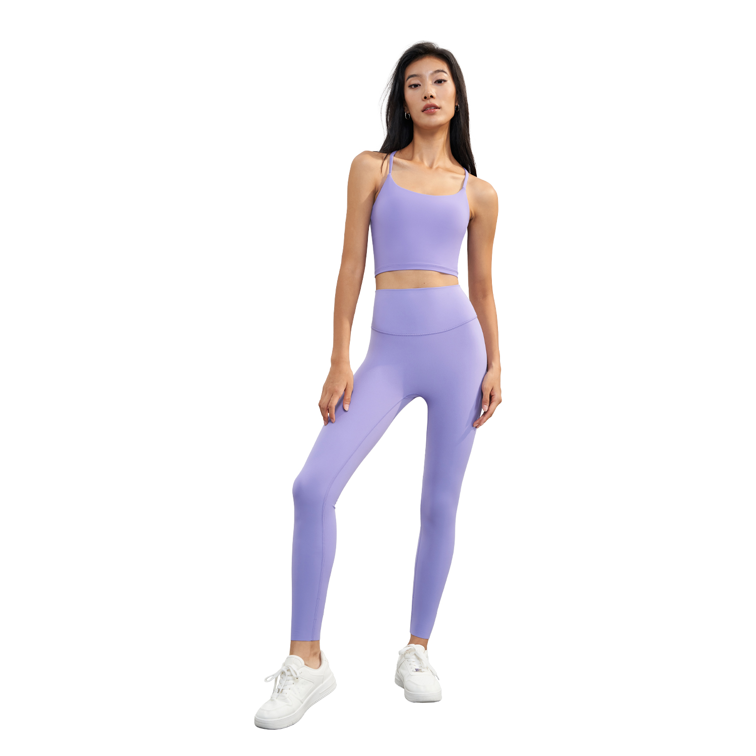 WX1619 Women's Yoga Sports Bra - 82% Nylon + 18% Spandex, 220gsm, Youth Fit Design, Crisscross Back for Support & Style, Perfect for Workout, Gym, Yoga & Daily Wear - Premium yoga bra wholesale