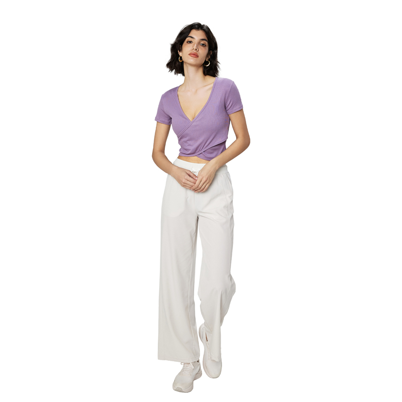 Modal Ribbed Yoga Top for Women – 92% Viscose 8% Spandex, 180g/m² Lightweight Stretchy Fitness Tank, SKU: TX41003 - Premium yoga tops wholesale